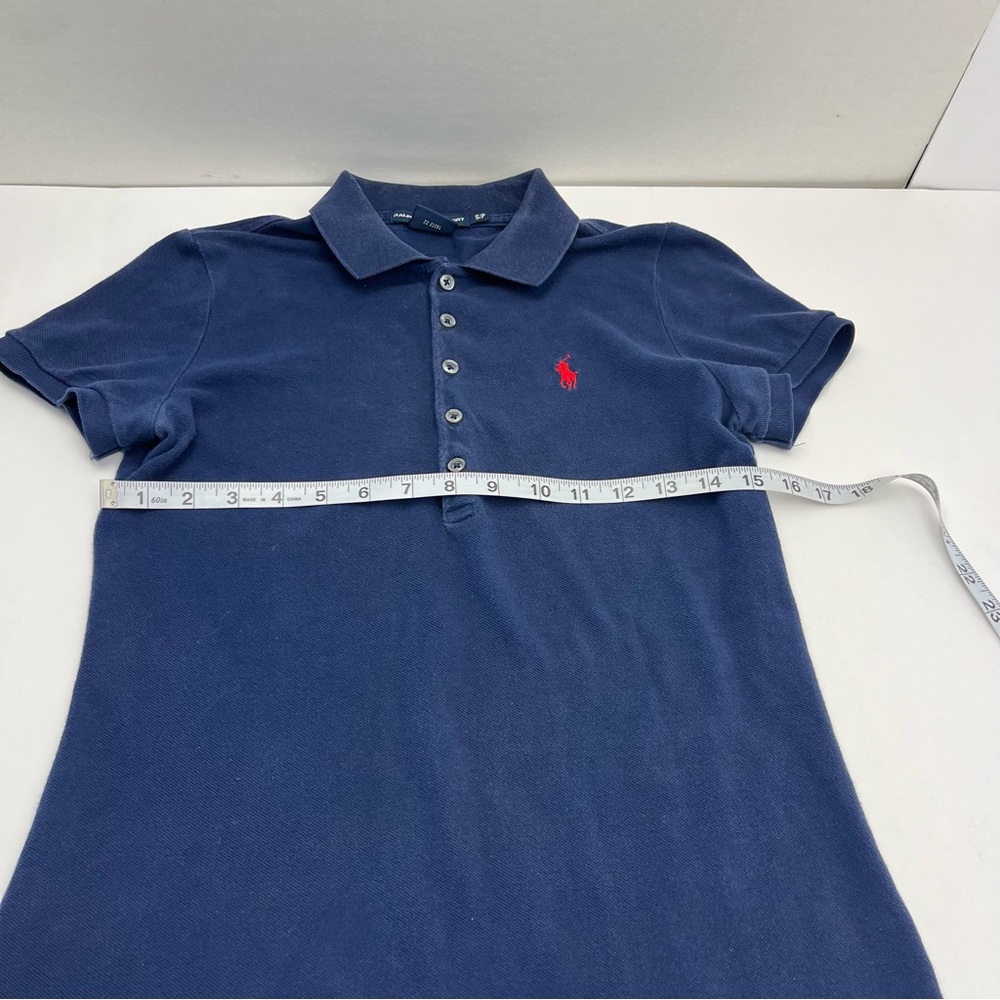 Ralph Lauren Sport Size Small Navy Polo Dress Short Cap Sleeve 100% Cotton *FLAW - Picture 7 of 10